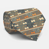 Bowtie Best Dad Ever Pattern Necktie Tie Krawatte (Gerollt)