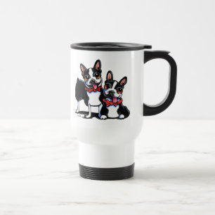 Bowtie Boston Terrier Weg-Leine Art™ Reisebecher