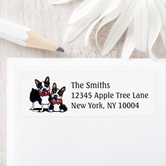 Bowtie Boston Terriers Off-Leash Art™ (Insitu)