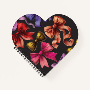 Bowtie for Dream - heartförmiges Notebook Notizblock