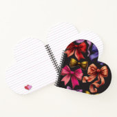 Bowtie for Dream - heartförmiges Notebook Notizblock (Innenseite)