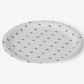 Bowtie Party-Papierplatte Pappteller (Schrägansicht)