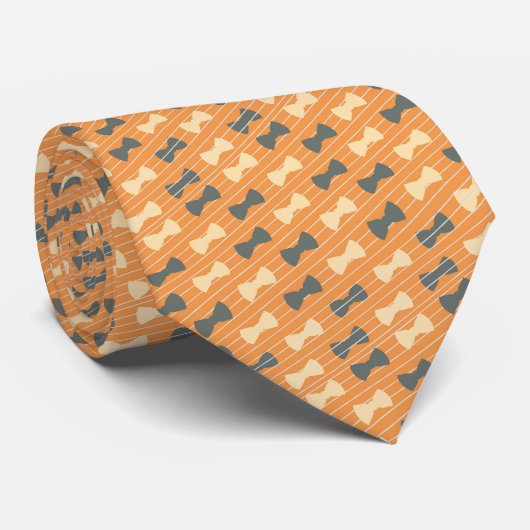 Bowtie Pattern Necktie Tie Krawatte (Gerollt)