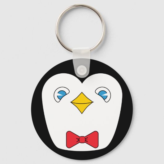 Bowtie Pinguin Schlüsselanhänger (Vorderseite)