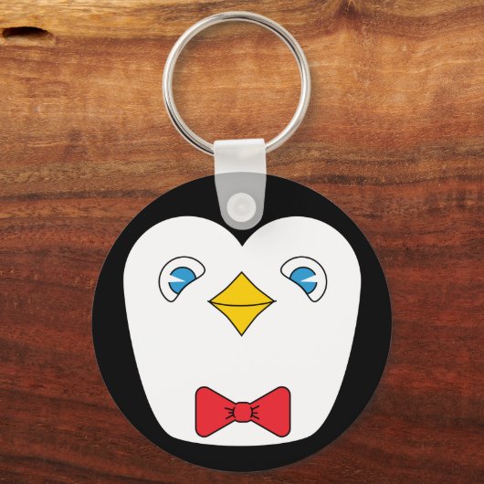 Bowtie Pinguin Schlüsselanhänger (Rückseite)