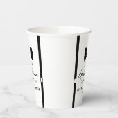 Bowtie Suspenders eine kleine Gentleman Babydusche Pappbecher (Links)