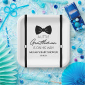 Bowtie Suspenders eine kleine Gentleman Babydusche Pappteller (Party)