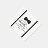Bowtie Suspenders eine kleine Gentleman Babydusche Serviette (Ecke)