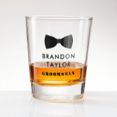 Bowtie Wedding Party Trauzeuge Geschenk Schnapsglas