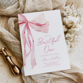 Bowtiful 1. Geburtstag Einladung