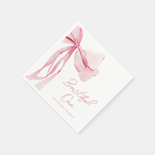 Bowtiful 1. Geburtstag Serviette (Ecke)
