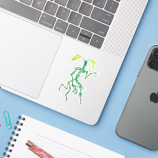 BOWTRUCKLE™ PICKETT™ Typography Graphic Aufkleber (Laptop mit iPhone)