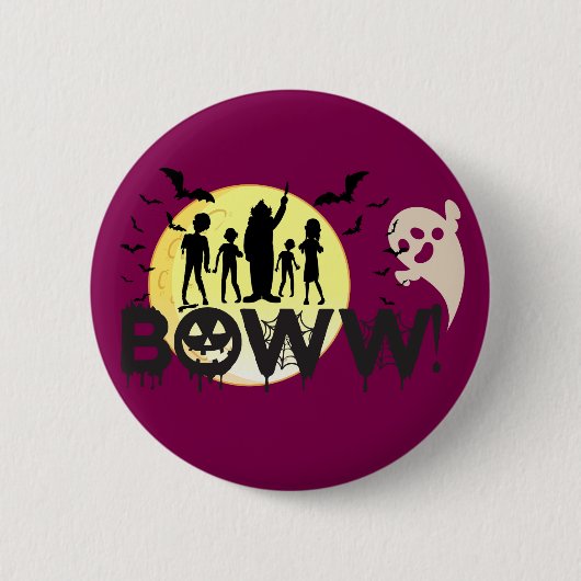 Boww! - Spookes ÜberraschungsHalloween Button (Vorderseite)