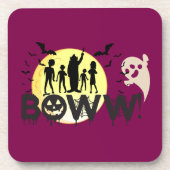 Boww! - Spookes ÜberraschungsHalloween Getränkeuntersetzer (Vorderseite)