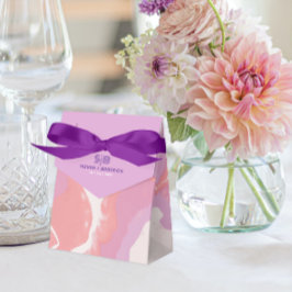 Box Abstrakt Art Gastgeschenk Hochzeit Pink Pastor Geschenkschachtel