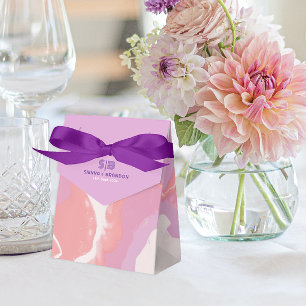 Box Abstrakt Art Gastgeschenk Hochzeit Pink Pastor Geschenkschachtel