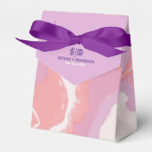 Box Abstrakt Art Gastgeschenk Hochzeit Pink Pastor Geschenkschachtel (Vorderseite)