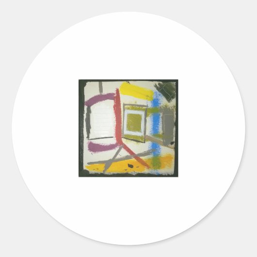 Box Abstrakt Hankamer Artjunkhaus Runder Aufkleber (Vorderseite)