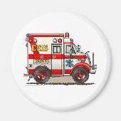 Box Ambulance EMS EMT Emergency Magnet (Vorne)