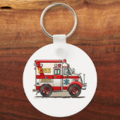 Box Ambulance EMS EMT Emergency Schlüsselanhänger (Vorderseite)