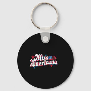 Box America 4. Juli Miss Americana Retro Schlüsselanhänger
