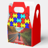 Box "Autismus Awareness Gable Gvor" Geschenkschachtel (Geöffnet)