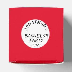 Box-Bachelor-Party für benutzerdefinierte TextCrap Geschenkschachtel