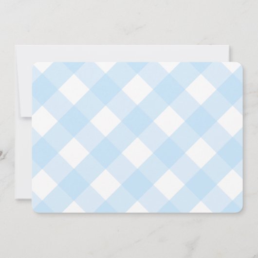 Box Ball Topiary Baby Boy Gedicht Dusche Party Einladung (Rückseite)