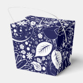 Box "Blue-Take-Out" für botanische Schönheiten Geschenkschachtel (Rückseite)