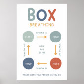 Box Boho Atmung Technik Klassenraum Poster (Vorne)