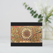 Box Boho Country Blume Postkarte (Stehend Vorderseite)