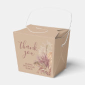 Box Boho Pampas Grass Mauve Pink Geschenkschachtel (Vorderseite)