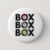 ‚Box Box‘ F1 Entwurf der Reifenkomponente Button (Vorderseite)
