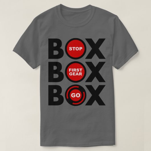 Box Box F1 Pitstop Lollipop Design T-Shirt (Design vorne)