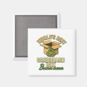 Box Breakfast Downer Funny Öko Magnet (Vorderseite/Rückseite)