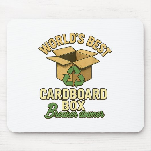 Box Breakfast Downer Funny Öko Mousepad (Vorne)