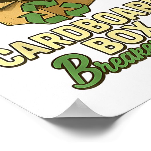 Box Breakfast Downer Funny Öko Poster (Ecke)