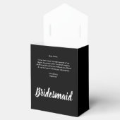 Box "Bridesmaid" - Verlobung Brautparty Geschenkschachtel (Geöffnet)