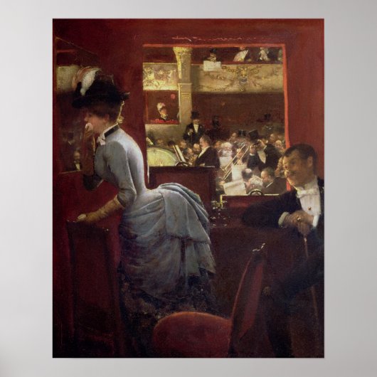 Box by the Stalls, c.1883 Poster (Vorne)