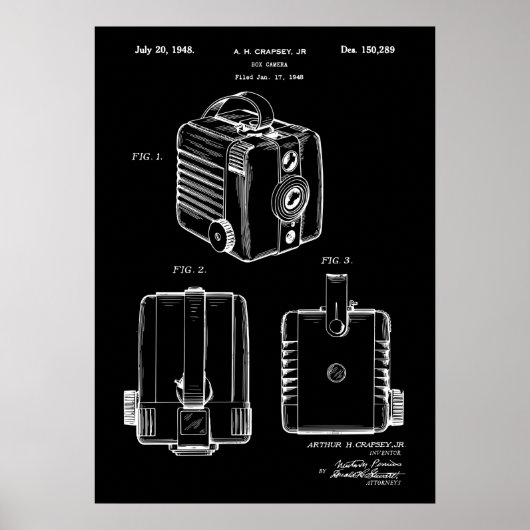 Box Camera Patent Poster (Vorne)