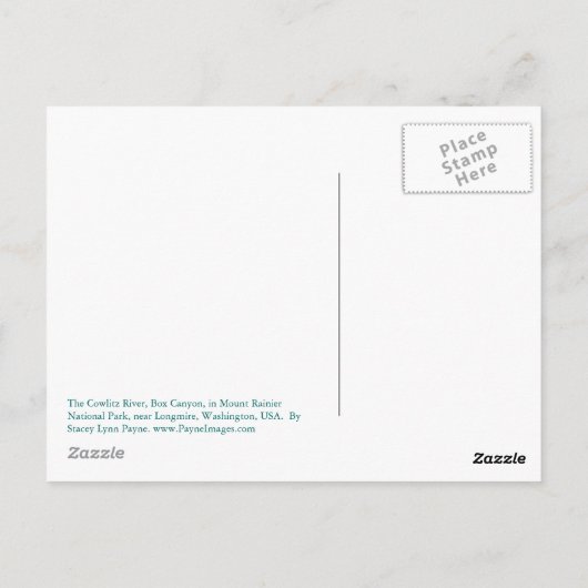 Box Canyon Postcard Postkarte (Rückseite)