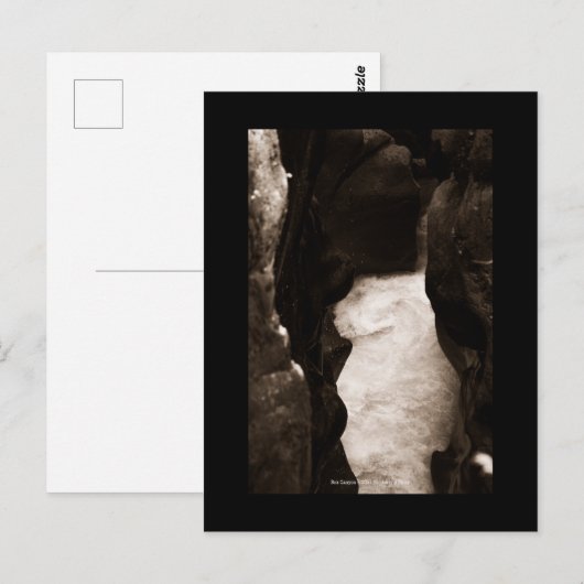 Box Canyon Postkarte (Vorne/Hinten)