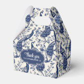 Box Chinoiserie Style Peacock Thema Gastgeschenk H Geschenkschachtel (Rückseite)