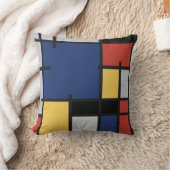 Box Cushion von Mondrian - Ein Pop der Modernen Ku Kissen (Decke)