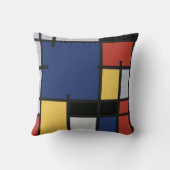 Box Cushion von Mondrian - Ein Pop der Modernen Ku Kissen (Rückseite)