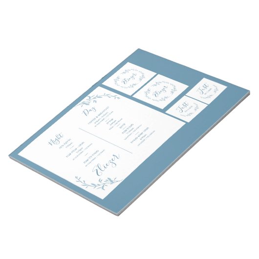 Box Custom Inside Cover - Itinerary Notizblock (angewinkelt)