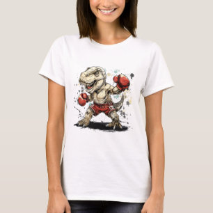 Box-Dinosaur-Boxer-T-Rex-Kickbox-Dino-Boxen T-Shirt