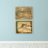 Box Dissected map, United Staaten Leinwanddruck (Insitu (Holzboden))