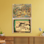 Box Dissected map, United Staaten Leinwanddruck (Insitu (Wohnzimmer))