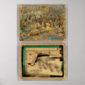 Box Dissected map, United Staaten Poster (Vorne)